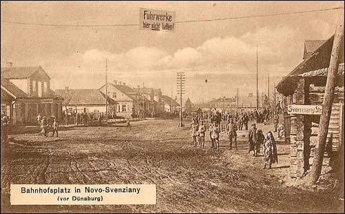 Švenčionėliai. Town at the old photos 