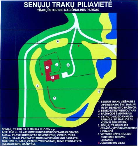 Troki Stare. Kościół i klasztor Benedyktynów