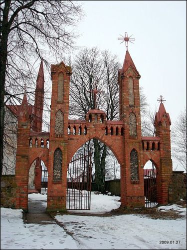 Troki Stare. Kościół i klasztor Benedyktynów