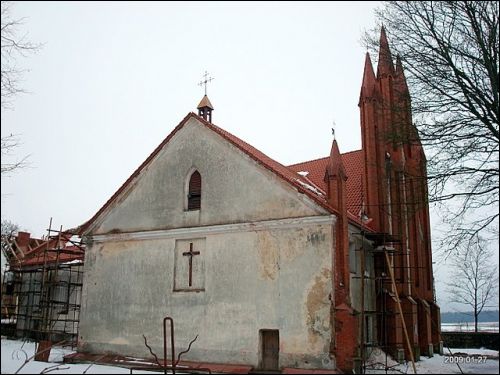 Troki Stare. Kościół i klasztor Benedyktynów