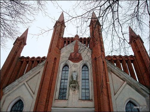 Troki Stare. Kościół i klasztor Benedyktynów