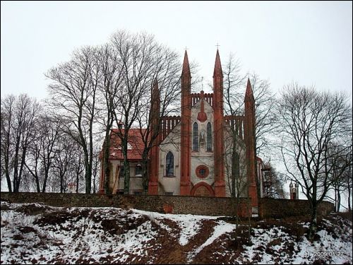 Troki Stare. Kościół i klasztor Benedyktynów