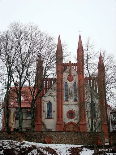 Troki Stare. Kościół i klasztor Benedyktynów