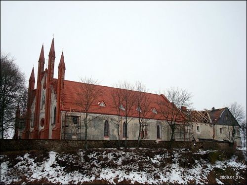 Troki Stare. Kościół i klasztor Benedyktynów