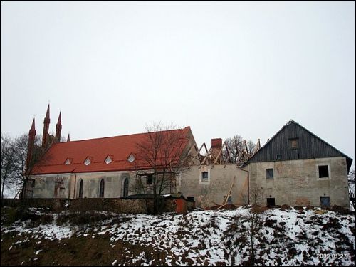 Troki Stare. Kościół i klasztor Benedyktynów