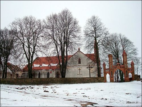 Troki Stare. Kościół i klasztor Benedyktynów