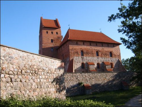 Trakai |   New Castle. Palace at castle of Trakai