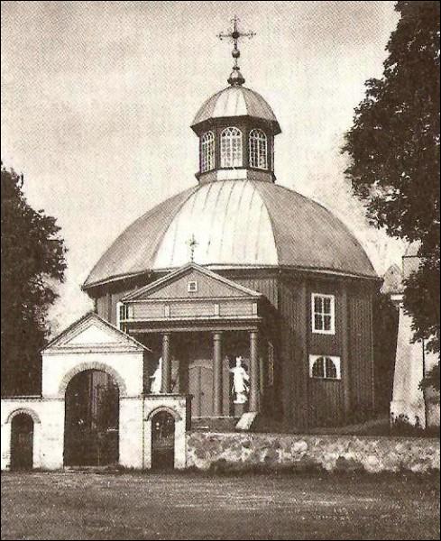  - Catholic church of St. George. Old wooden church burned down in 1982