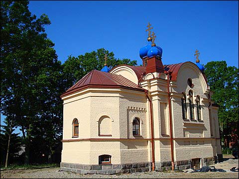 Bukiškis.  Orthodox church of the Protection of the Holy Virgin