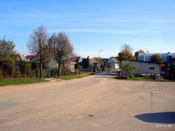Maišiagala. Town streets 