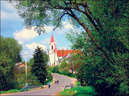 Maišiagala. Town streets 
