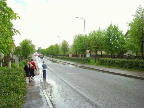 Maišiagala. Town streets 
