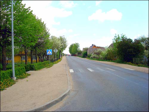 Maišiagala. Town streets 