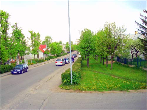 Maišiagala. Town streets 