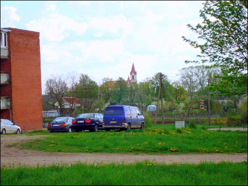 Maišiagala. Town streets 