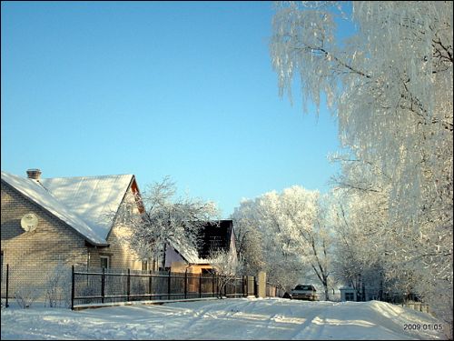 Maišiagala. Town streets 