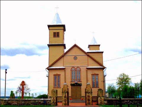 Rudamina. Catholic church of St. Mary