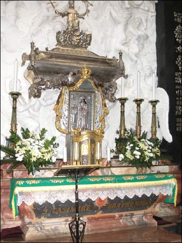  - Catholic church Cathedral. Altar with the St. Casimir icon