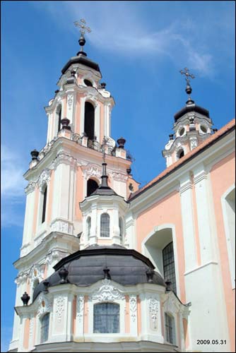 - Kościół Św. Katarzyny i klasztor Benedyktynek. Wygląd kościoła od południa, fragment (05.2009)