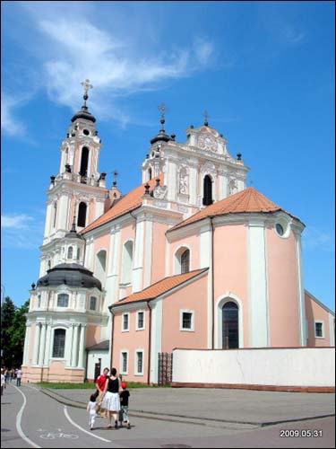  - Kościół Św. Katarzyny i klasztor Benedyktynek. Wygląd kościoła od południa, 12 2003 r.