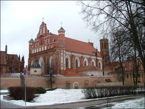  - Kościół Śww. Franciszka i Bernardyna i klasztor Bernardynów. Kościół Bernardynów  widok z południowego zachodu