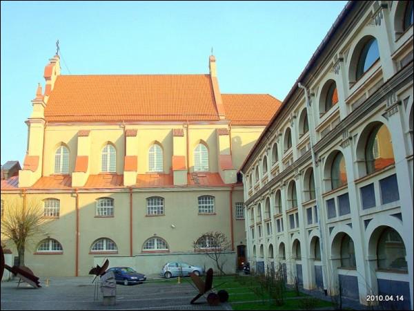 Vilnius. Catholic church of St. Ignatius and the Jesuits Monastery