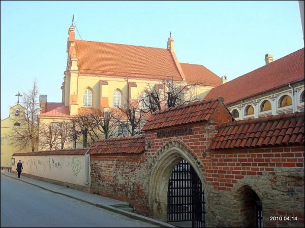 Vilnius.  Catholic church of St. Ignatius and the Jesuits Monastery