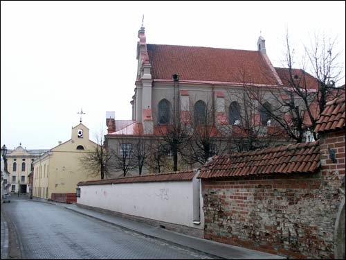  - Catholic church of St. Ignatius and the Jesuits Monastery. View from the St. Ignatius street