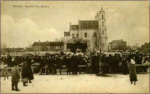Vilnius. Catholic church of St. Jacob and St. Philip and the Monastery of Dominican