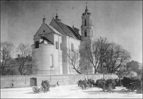 Vilnius. Catholic church of St. Jacob and St. Philip and the Monastery of Dominican