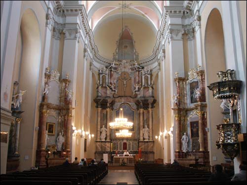 Vilnius. Catholic church of St. Jacob and St. Philip and the Monastery of Dominican