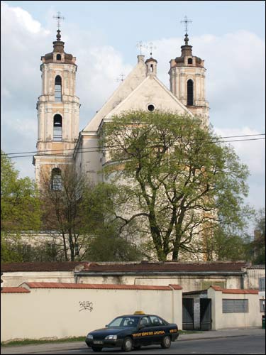 Vilnius. Catholic church of St. Jacob and St. Philip and the Monastery of Dominican