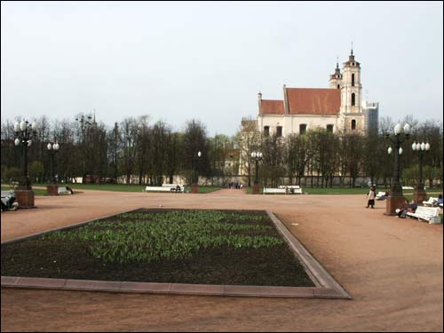 Vilnius. Catholic church of St. Jacob and St. Philip and the Monastery of Dominican