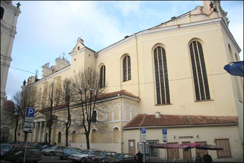 Vilnius. Catholic church of St. John the Baptist and St. Jonh the Apostle and Evangelist