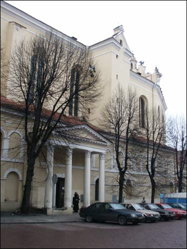 Vilnius. Catholic church of St. John the Baptist and St. Jonh the Apostle and Evangelist