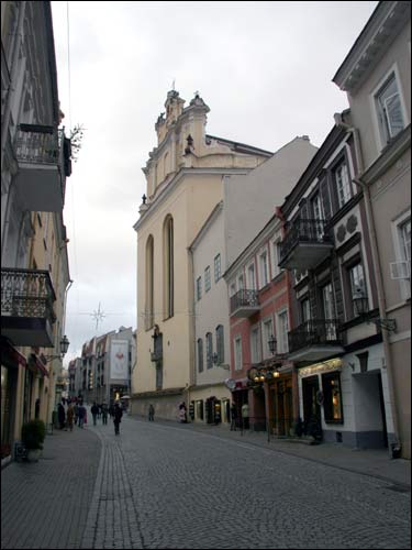 Vilnius. Catholic church of St. John the Baptist and St. Jonh the Apostle and Evangelist