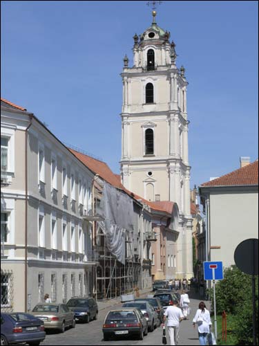 Vilnius. Catholic church of St. John the Baptist and St. Jonh the Apostle and Evangelist