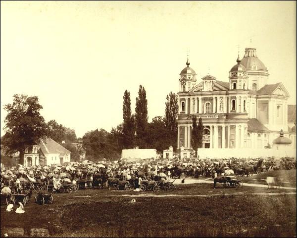  - Catholic church of St. Peter and St. Paul. Church at the photo from early XX century.