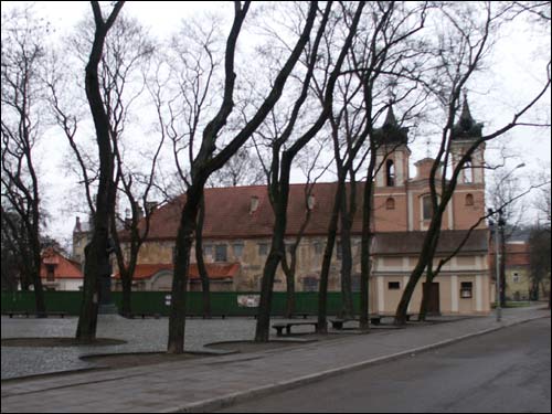 Vilnius. Catholic church of the Holy Cross and the Monastery of Bonifratri