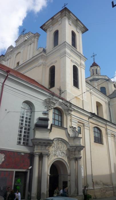 Vilnius. Catholic church of the Holy Spirit and the Dominican Monastery