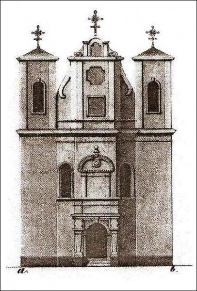  - Catholic church of the Holy Trinity. Facade of the church of the Holy Trinity (before 1838)