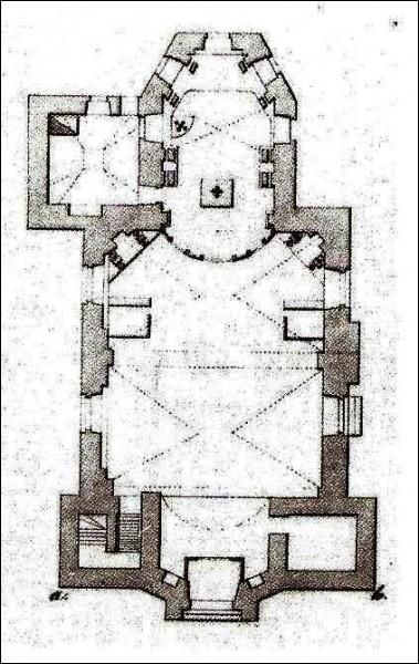 - Catholic church of the Holy Trinity. The plan of the Catholic church before the rebuild into the Orthodox Church