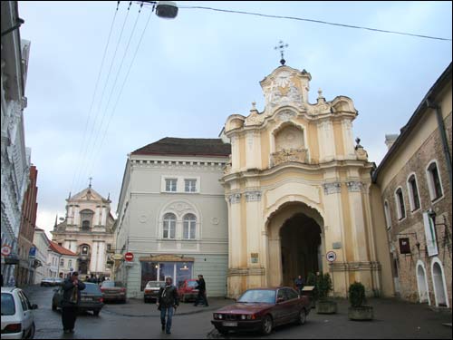 Vilnius. Orthodox church of the Holy Trinity and the monastery of Basilians (Uniate)