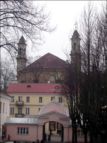 Vilnius. Orthodox church of the Holy Trinity and the monastery of Basilians (Uniate)