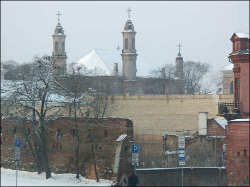 Vilnius. Orthodox church of the Holy Trinity and the monastery of Basilians (Uniate)