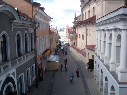  -  Gate of Dawn. Gate of Down street in Vilnius. View from the chapel