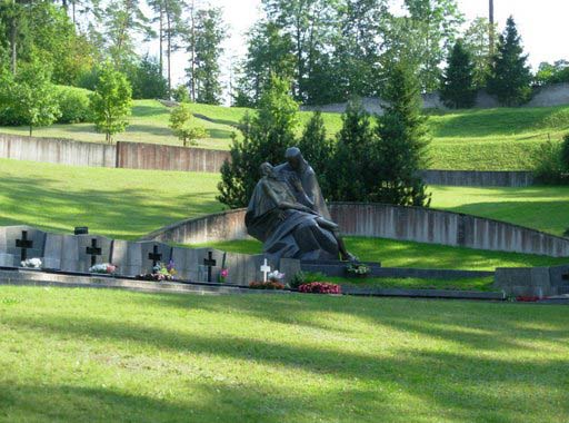 Wilno |  Cmentarz na Antokolu. Kwatera obrońców wieży telewizyjenej poległych w 1991 r.