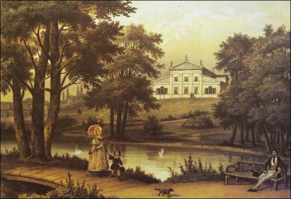  - Estate of Tuskulanum (Tuskulėnai). Drawing from 1848