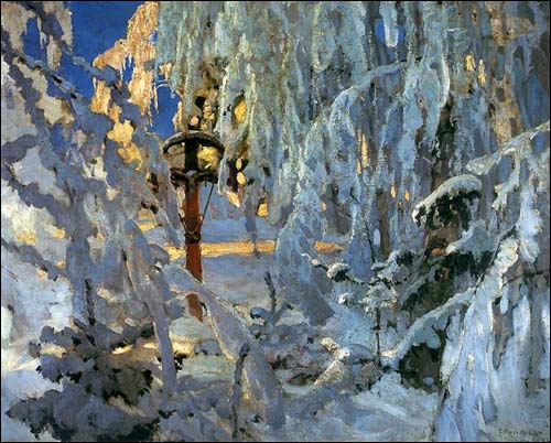  - . F. Ruszczyc. The Cross in snow (1902)
