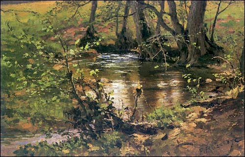  - . F. Ruszczyc. The stream (before 1890)